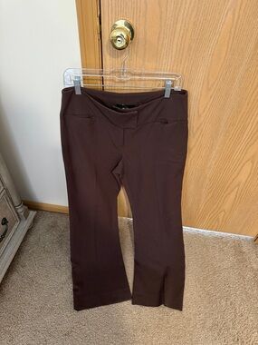 ECI Women's Dark Brown Boot Cut Ponte Pants